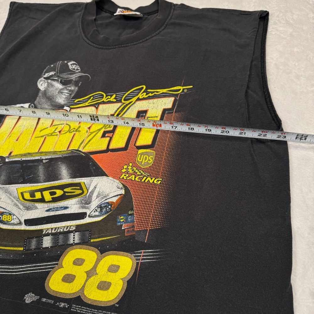 VTG Dale Jarrett #88 NASCAR Racing Tank Top Men 2XL Black Winners Circle Graphic - Picture 6 of 6